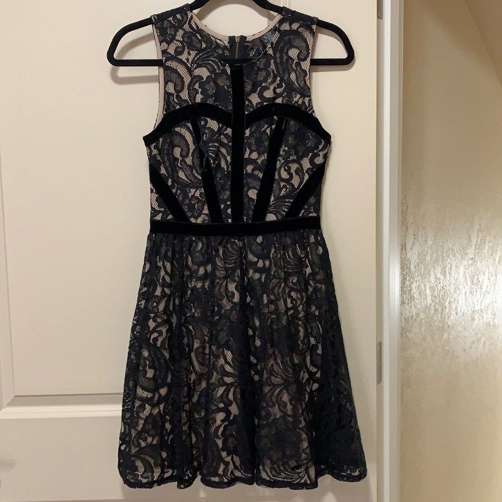 Fire Los Angeles  Black Lace Dress - Medium